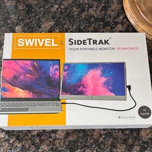 SideTrak Swivel (STTL14BL) 14'' FHD TFT LCD Portable Dual Monitor Dark Silver